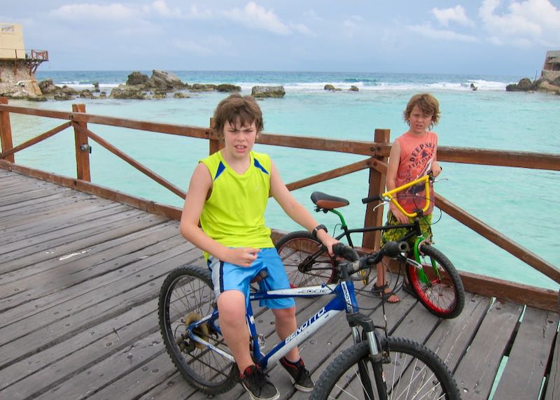 Biking in Isla Mujeres.