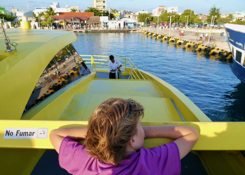 Ferry to Isla Mujeres.