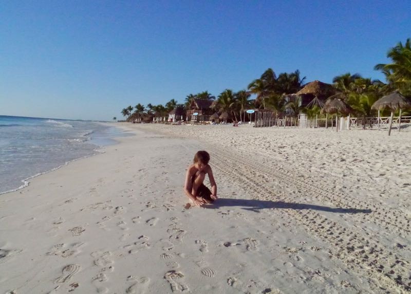 Tulum beach.