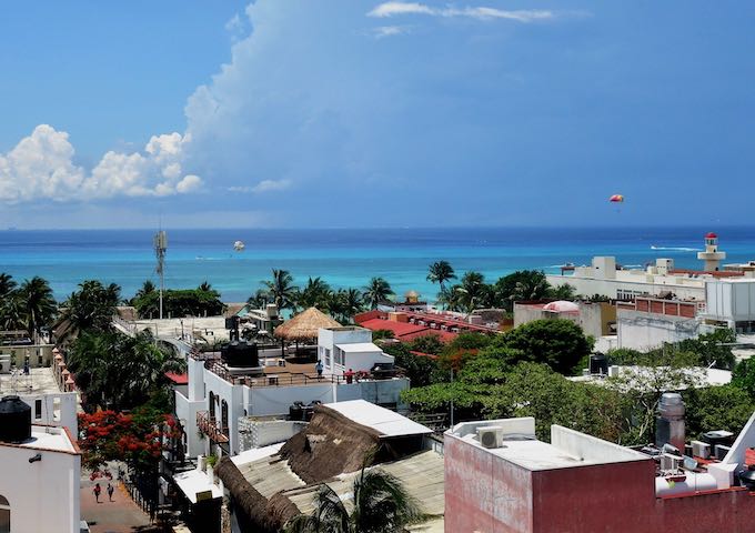 Rooftop view of Playa del Carmen