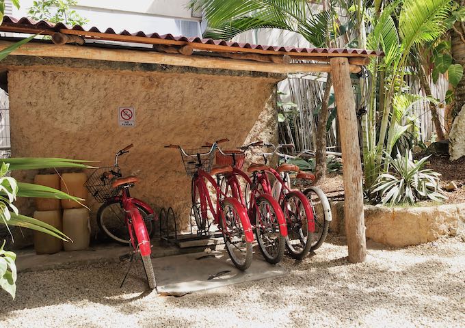 Free bikes at Posada Lamar in the Middle Beach Zone