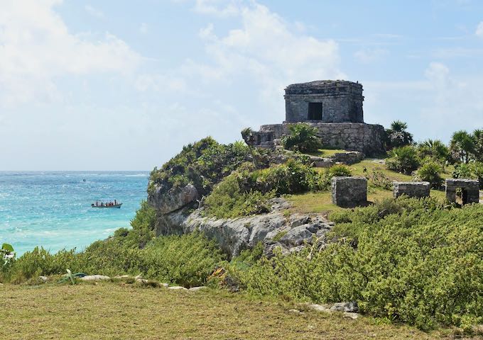 The Temple of the God of Winds at the Tulum Ruins