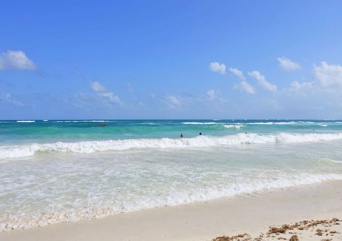 The Middle Beach Zone in Tulum
