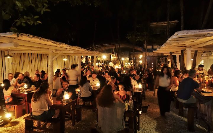 A full house at Hartwood in Tulum