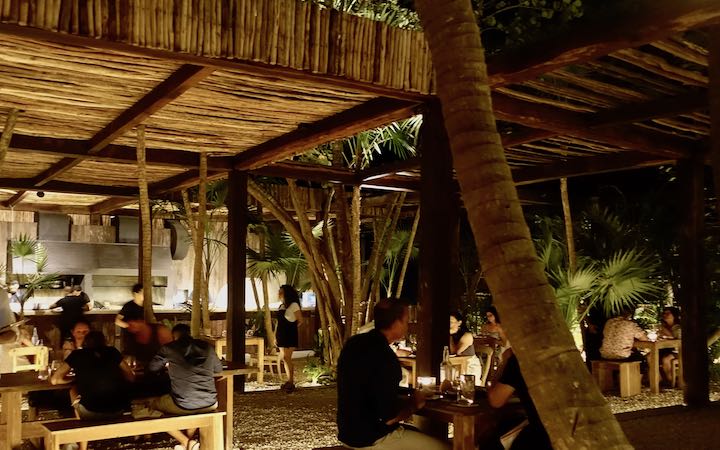 Dining in the jungle at Nü in Tulum