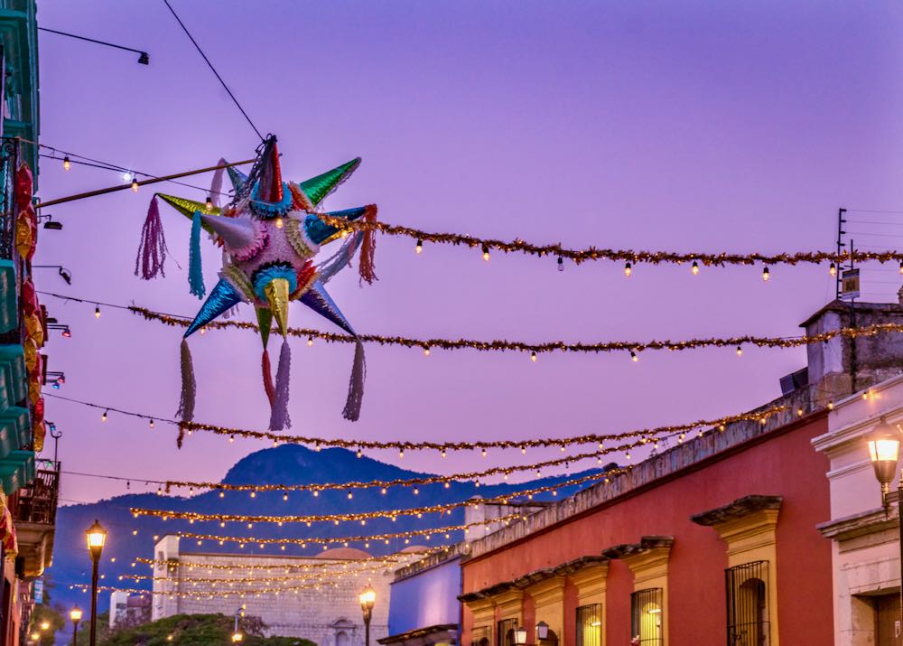 Piñata on street in Oaxaca Mexico
