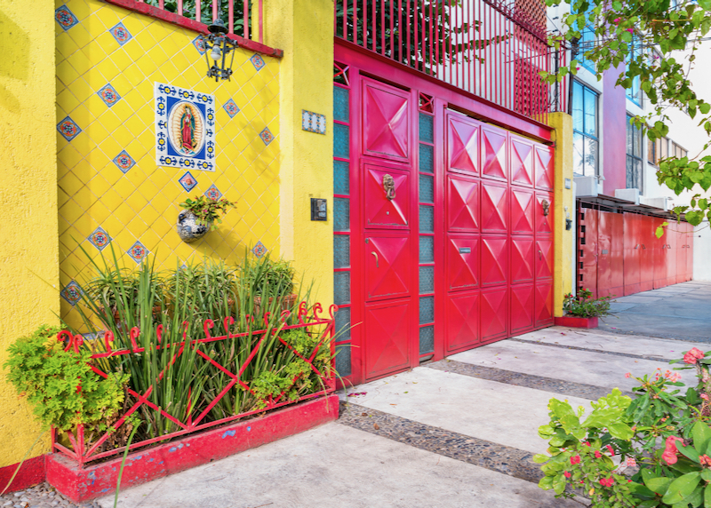 Coyoacan Neighborhood gates and doors