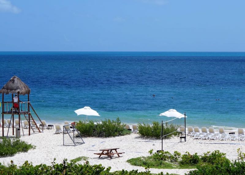The beach of Playa Mujeres, Cancun