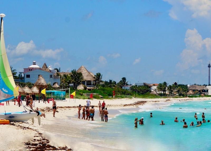 A beach in Riviera Cancun