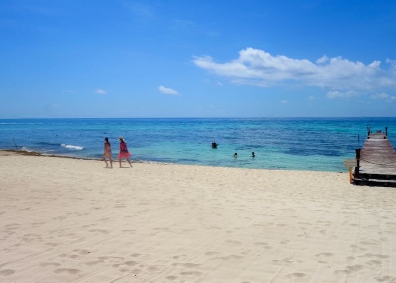 The beach at North Playa del Carmen at the Viceroy