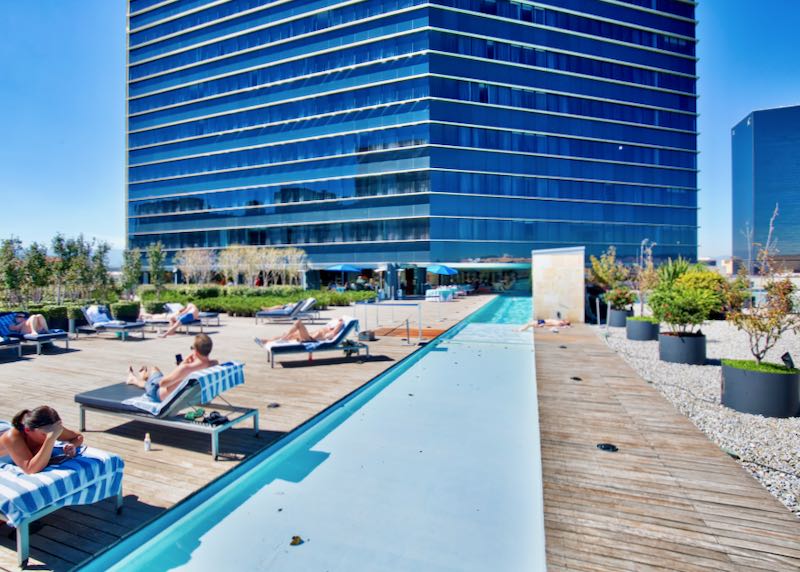 Mexico City hotel with pool.