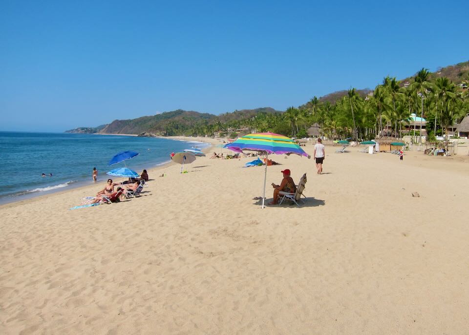 The beach in Sayulita. 