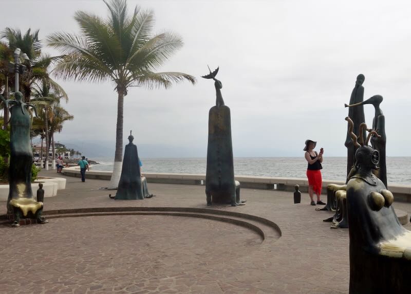 Puerto Vallarta's beach boardwalk, the Malecon.