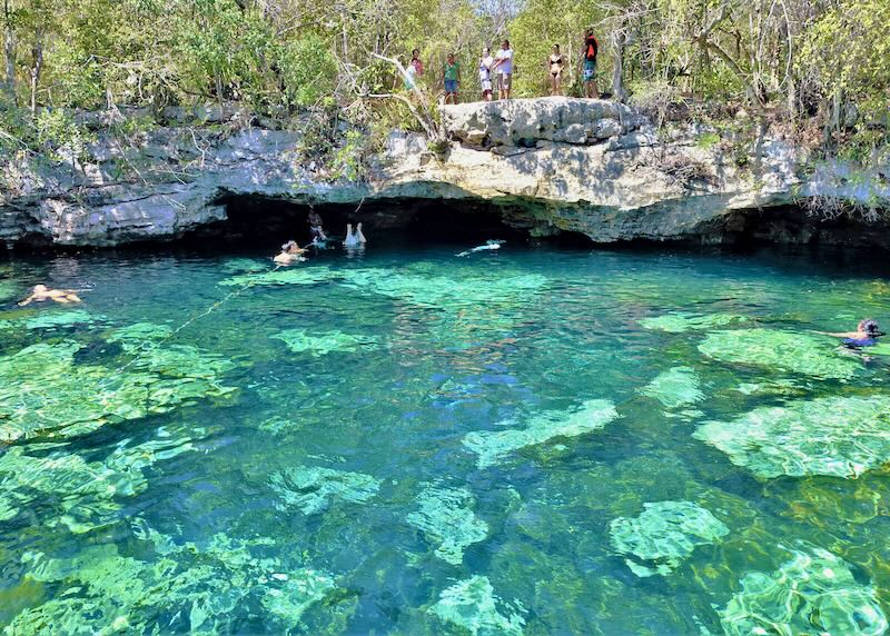 Cenote Azul near Tulum and Playa del Carmen
