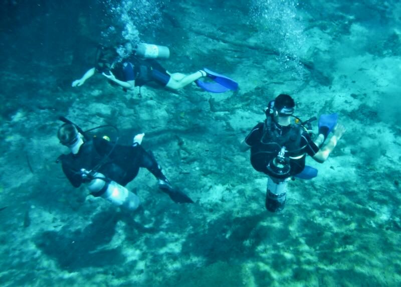 Scuba diving lessons at Casa Cenote in Tankah, near Tulum