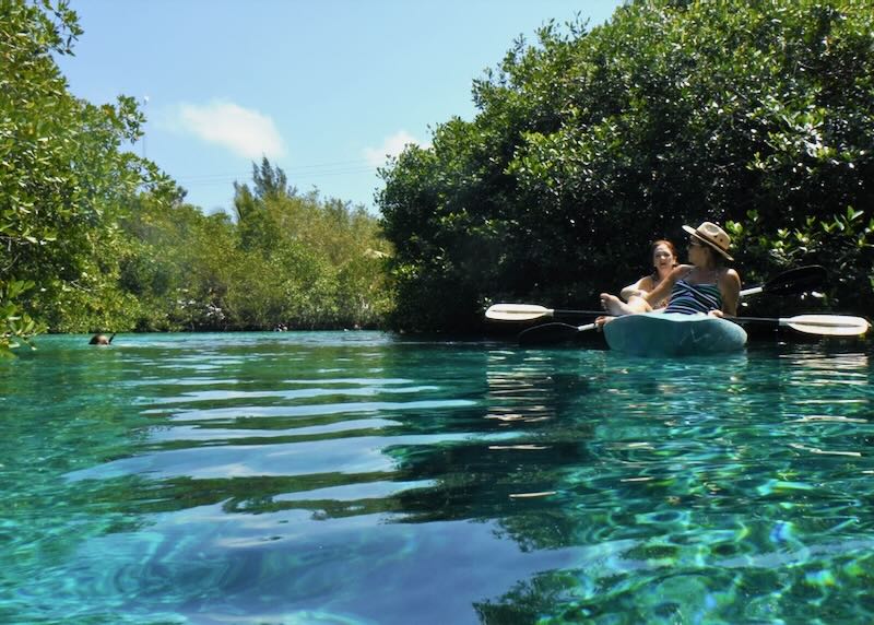 Kayaking at Casa Cenote in Tankah near Tulum