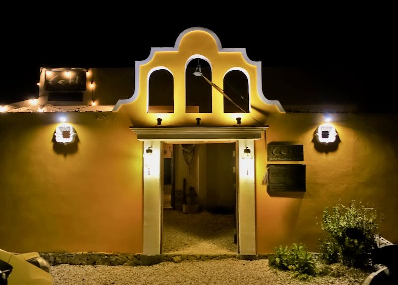 Outside Cetli in Tulum at night