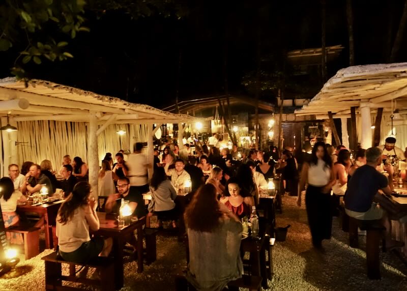 A full house at Hartwood in Tulum