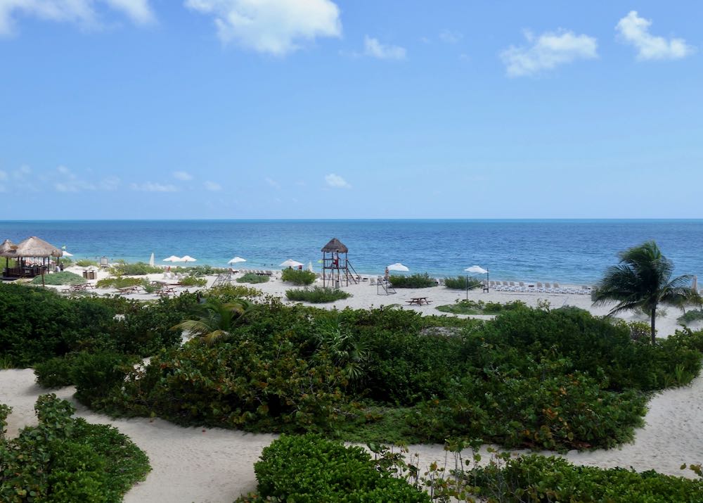 Beach hotel at Playa Mujeres, Cancun.