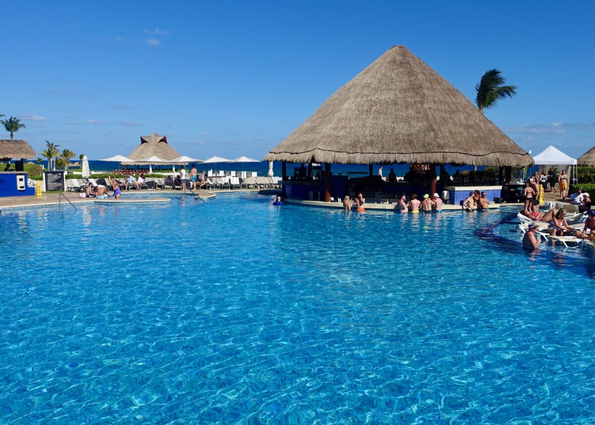 Beach resort in Riviera Maya.