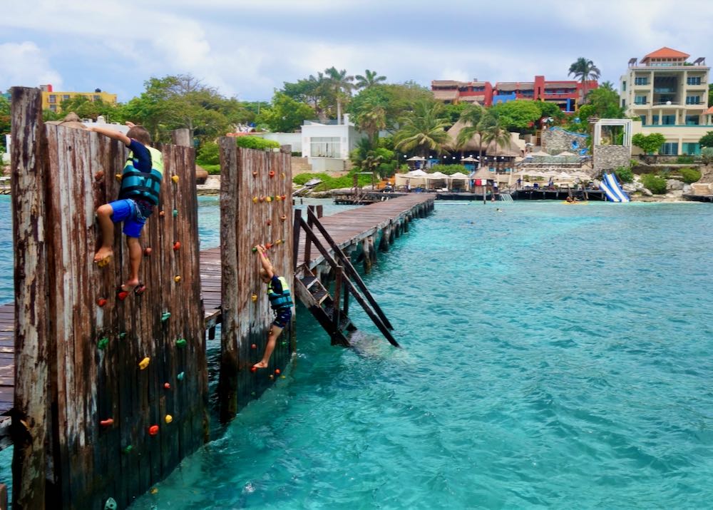 Water park at Isla Mujeres hotel.