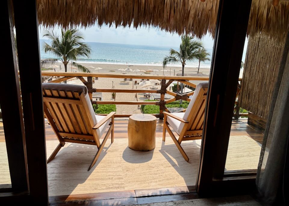 Our hotel in Puerto Escondido.