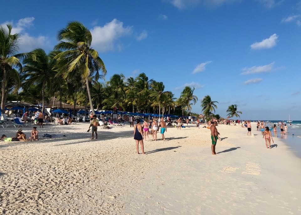 The North Beach Zone of Tulum.
