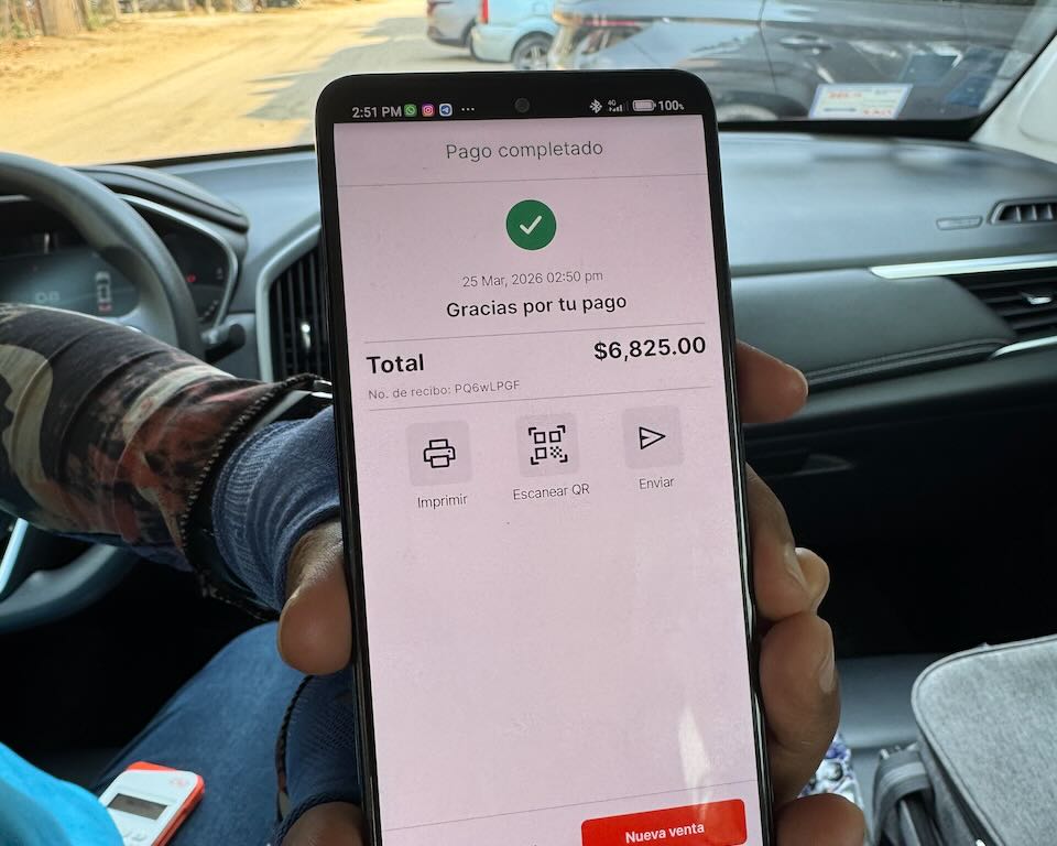 Cost for a hired driver in Mexico.