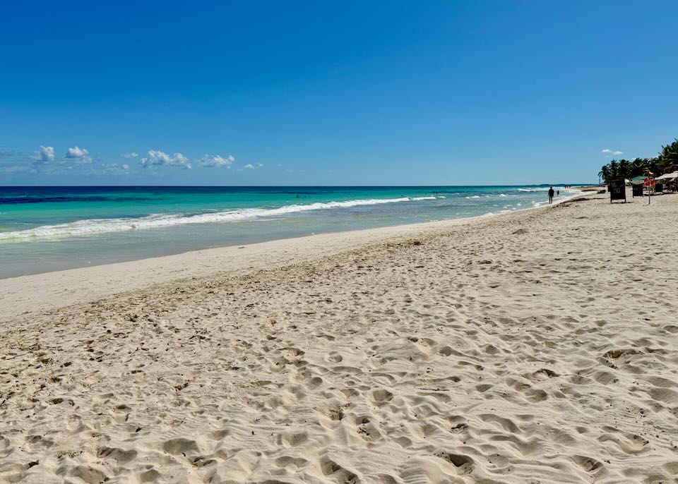 Beach in Tulum, Mexico.